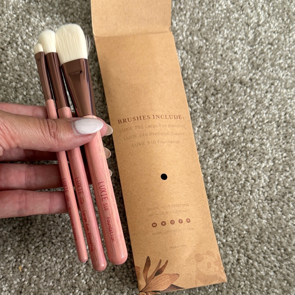 Luxie Rose Gold Brush Trio